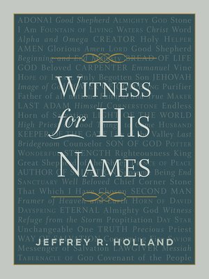cover image of Witness for His Names